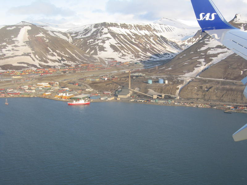 Longyearbyen aus der Luft